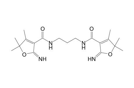 N,N'-Propan-1',3'-bis-(2,5-dihydro-2-imino-4,5,5-trimethylfuran-3-carboxamide)