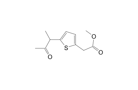 2-Thiopheneacetic acid, 5-(1-methyl-2-oxopropyl)-, methyl ester