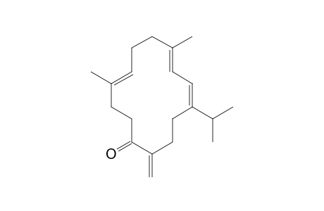 4,8,10-Cyclotetradecatrien-1-one, 4,8-dimethyl-14-methylene-11-(1-methylethyl)-, (E,E,E)-