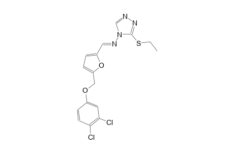 N-((E)-{5-[(3,4-dichlorophenoxy)methyl]-2-furyl}methylidene)-3-(ethylsulfanyl)-4H-1,2,4-triazol-4-amine