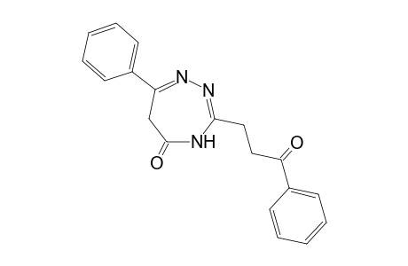 3-(3-oxo-3-phenylpropyl)-7-phenyl-4, 6-dihydro-5H-1,2,4-triazepin-5-one