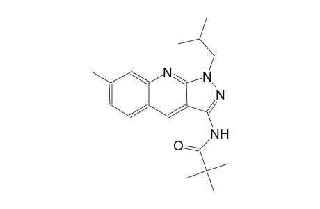 N-(1-isobutyl-7-methyl-1H-pyrazolo[3,4-b]quinolin-3-yl)-2,2-dimethylpropanamide
