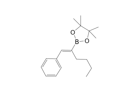 (Z)-4,4,5,5-tetramethyl-2-(1-phenylhex-1-en-2-yl)-1,3,2-dioxaborolane