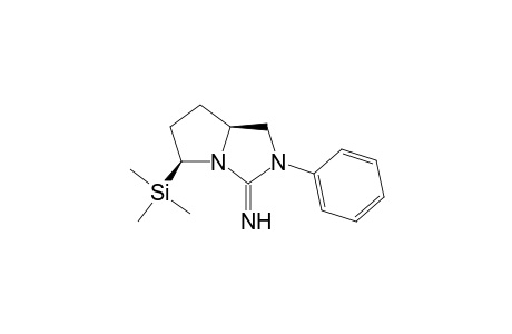 (-)-(5S,7aS)-2-Phenyl-5-(trimethylsilyl)tetrahydro-1H-pyrrolo[1,2-c]imidazol-3(2H)-imine