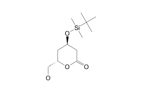 (4R,6S)-4-TERT.-BUTYLDIMETHYLSILYLOXY-6-(HYDROXYMETHYL)-TETRAHYDROPYRAN-2-ONE