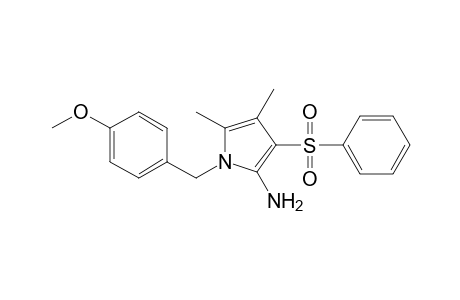 1H-Pyrrol-2-amine, 1-[(4-methoxyphenyl)methyl]-4,5-dimethyl-3-(phenylsulfonyl)-