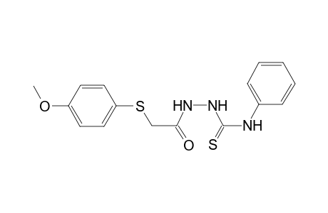 2-{[(4-methoxyphenyl)sulfanyl]acetyl}-N-phenylhydrazinecarbothioamide