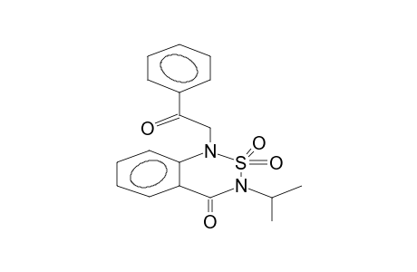 1-BENZOYLMETHYL-3-ISOPROPYL-1H-2,1,3-BENZOTHIADIAZIN-(4)-3H-ONE 2,2-DIOXIDE