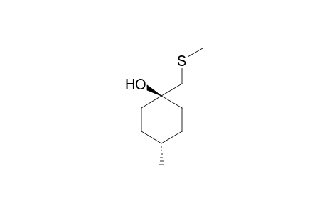 trans-4-Methyl-1-methylsulfanylmethylcyclohxanol