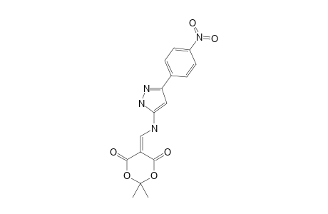 2,2-dimethyl-5-[[[5-(4-nitrophenyl)-1H-pyrazol-3-yl]amino]methylene]-1,3-dioxane-4,6-quinone