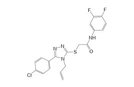 2-{[4-allyl-5-(4-chlorophenyl)-4H-1,2,4-triazol-3-yl]sulfanyl}-N-(3,4-difluorophenyl)acetamide