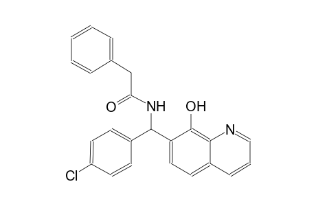 benzeneacetamide, N-[(4-chlorophenyl)(8-hydroxy-7-quinolinyl)methyl]-