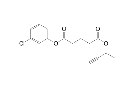 Glutaric acid, but-3-yn-2-yl 3-chlorophenyl ester