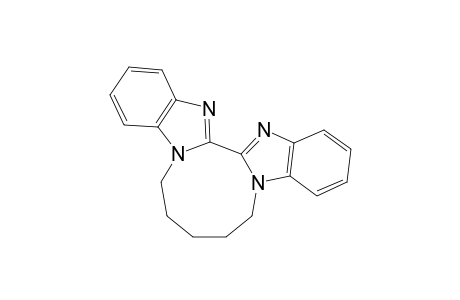 7,8,9,10-tetrahydro-6H-benzimidazo[2',1':3,4][1,4]diazonino[1,2-a]benzimidazole