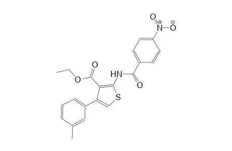 ethyl 4-(3-methylphenyl)-2-[(4-nitrobenzoyl)amino]-3-thiophenecarboxylate