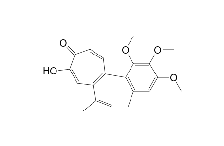 4-isopropenyl-5-(2,3,4-trimethoxy-6-methylphenyl)tropolone