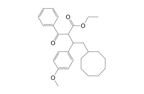 ethyl 2-benzoyl-4-cyclooctyl-3-(4-methoxyphenyl)butanoate