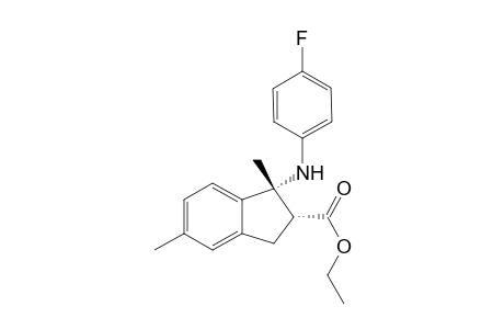Ethyl 1-{(4-fluorophenyl)amino}-1,5-dimethyl-2,3-dihydro-1H-indene-2-carboxylate