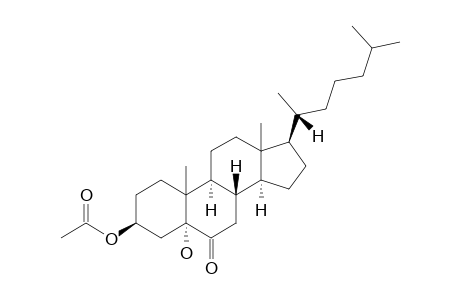 3-BETA-ACETOXY-5-ALPHA-HYDROXY-CHOLESTAN-6-ONE