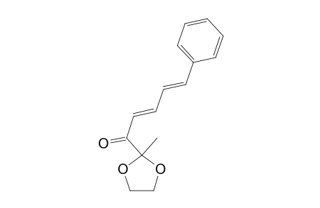 2,4-Pentadien-1-one, 1-(2-methyl-1,3-dioxolan-2-yl)-5-phenyl-