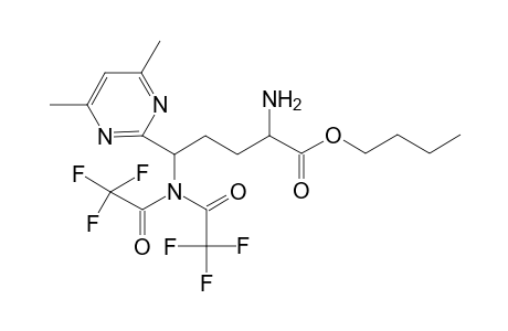 Butyl 2-amino-5-[bis(trifluoroacetyl)amino]-5-(4,6-dimethyl-2-pyrimidinyl)pentanoate