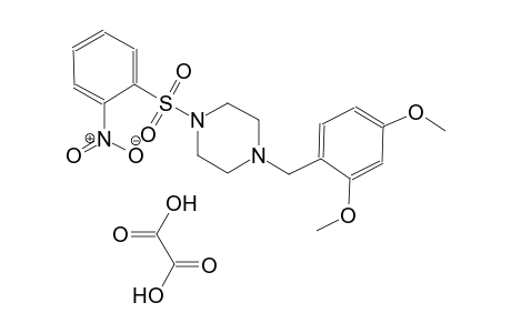 1-(2,4-dimethoxybenzyl)-4-((2-nitrophenyl)sulfonyl)piperazine oxalate