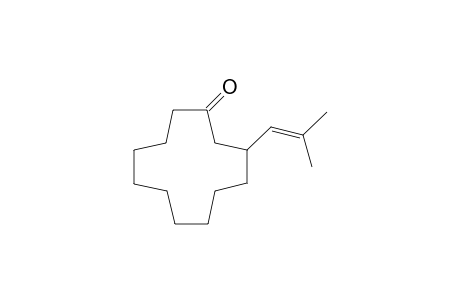 3-(2-Methylprop-1-enyl)cyclododecanone