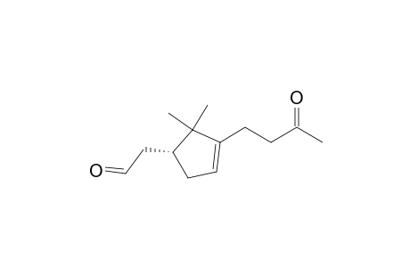 2-[(1R)-2,2-dimethyl-3-(3-oxidanylidenebutyl)cyclopent-3-en-1-yl]ethanal