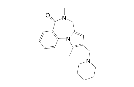 1,5-Dimethyl-2-(piperidin-1-ylmethyl)-4,5-dihydro-6H-pyrrolo[1,2-a][1,4]benzodiazepin-6-one