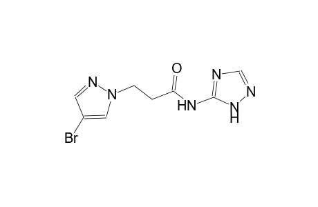 3-(4-bromo-1H-pyrazol-1-yl)-N-(1H-1,2,4-triazol-5-yl)propanamide