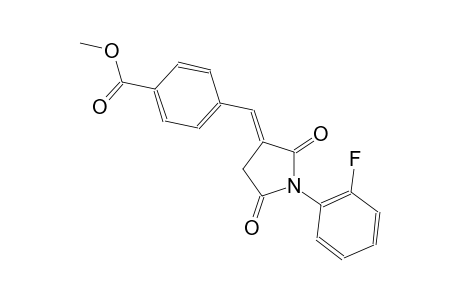 benzoic acid, 4-[(E)-[1-(2-fluorophenyl)-2,5-dioxo-3-pyrrolidinylidene]methyl]-, methyl ester