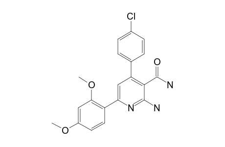 2-Amino-4-(4-chlorophenyl)-6-(2,4-dimethoxyphenyl)nicotinamide