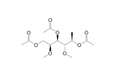 1,3,5-Tri-o-acetyl-6-deoxy-2,4-di-o-methylgalactitol