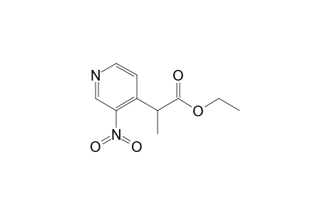 4-[1'-(Ethoxycarbonyl)ethyl]-3-nitropyridine