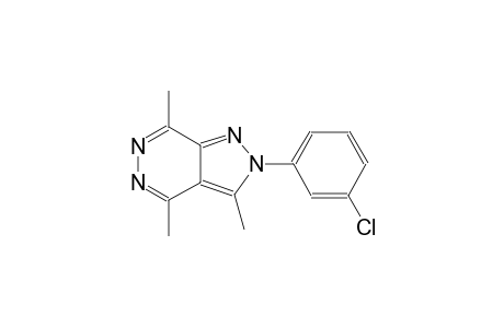 2H-pyrazolo[3,4-d]pyridazine, 2-(3-chlorophenyl)-3,4,7-trimethyl-