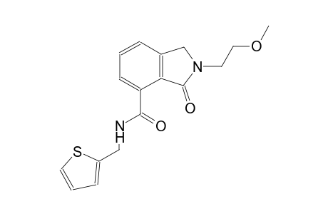 2-(2-methoxyethyl)-3-oxo-N-(2-thienylmethyl)-4-isoindolinecarboxamide