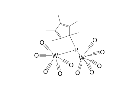 [.eta.(5)-Pentamethylcyclopentadienylphosphabis{(pentacarbonyl}tungsten] complex