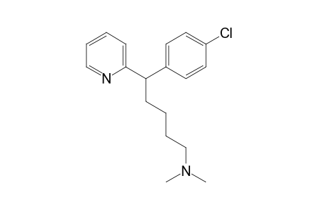 5-(4-Chlorophenyl)-N,N-dimethyl-5-(2-pyridyl)pentan-1-amine