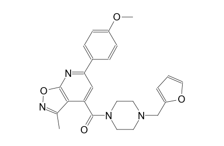 isoxazolo[5,4-b]pyridine, 4-[[4-(2-furanylmethyl)-1-piperazinyl]carbonyl]-6-(4-methoxyphenyl)-3-methyl-