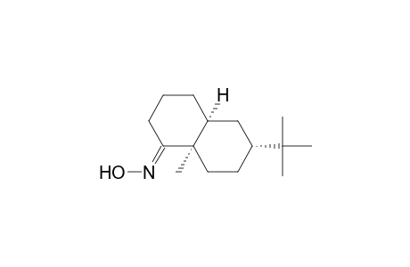(4a.alpha.,6.alpha.,8a.alpha.)-6-(1,1-dimethylethyl)octahydro-8a-methyl-1(2H)-naphthalenone oxime