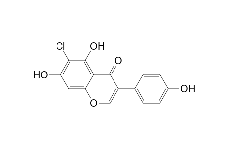 4H-1-Benzopyran-4-one, 6-chloro-5,7-dihydroxy-3-(4-hydroxyphenyl)-
