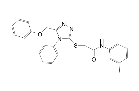 N-(3-methylphenyl)-2-{[5-(phenoxymethyl)-4-phenyl-4H-1,2,4-triazol-3-yl]sulfanyl}acetamide
