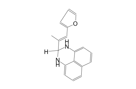 1H-perimidine, 2-[(E)-2-(2-furanyl)-1-methylethenyl]-2,3-dihydro-