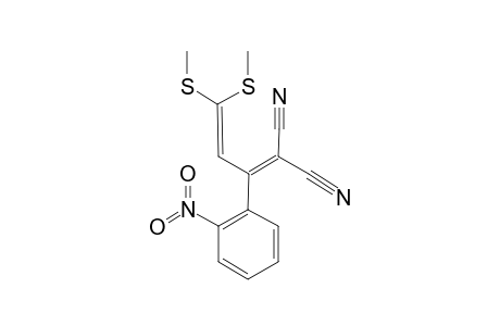 2-CYANO-5,5-BIS-(METHYLTHIO)-3-(2-NITROPHENYL)-PENTA-2,4-DIENENITRILE