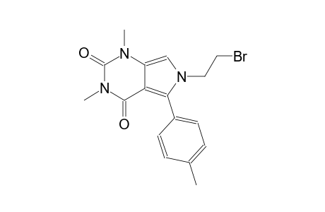 1H-pyrrolo[3,4-d]pyrimidine-2,4(3H,6H)-dione, 6-(2-bromoethyl)-1,3-dimethyl-5-(4-methylphenyl)-