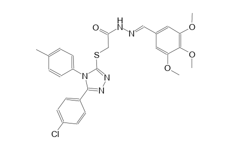 2-{[5-(4-chlorophenyl)-4-(4-methylphenyl)-4H-1,2,4-triazol-3-yl]sulfanyl}-N'-[(E)-(3,4,5-trimethoxyphenyl)methylidene]acetohydrazide