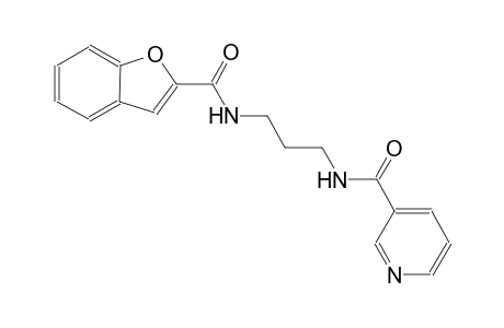 3-pyridinecarboxamide, N-[3-[(2-benzofuranylcarbonyl)amino]propyl]-