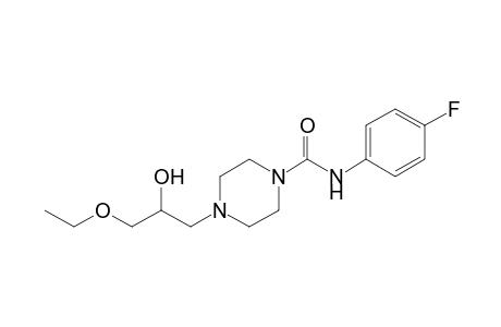 4-(3-ethoxy-2-hydroxypropyl)-4'-fluoro-1-piperazinecarboxanilide