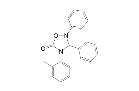 4-(2-METHYLPHENYL)-2,3-DIPHENYL-1,2,4-OXADIAZOLIDINONE