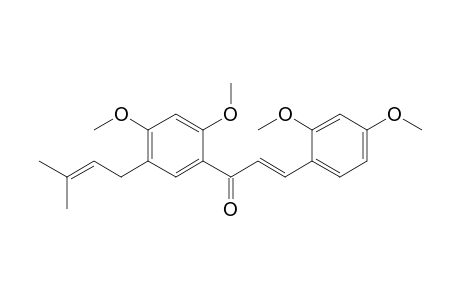 (E)-1-[2,4-dimethoxy-5-(3-methylbut-2-enyl)phenyl]-3-(2,4-dimethoxyphenyl)-2-propen-1-one